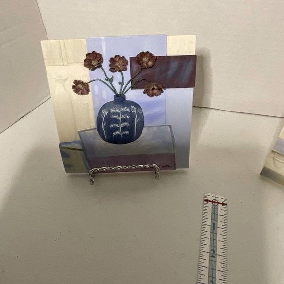 Kathryn White 3-D Signed Ceramic Tiles - Picture 1 of 10